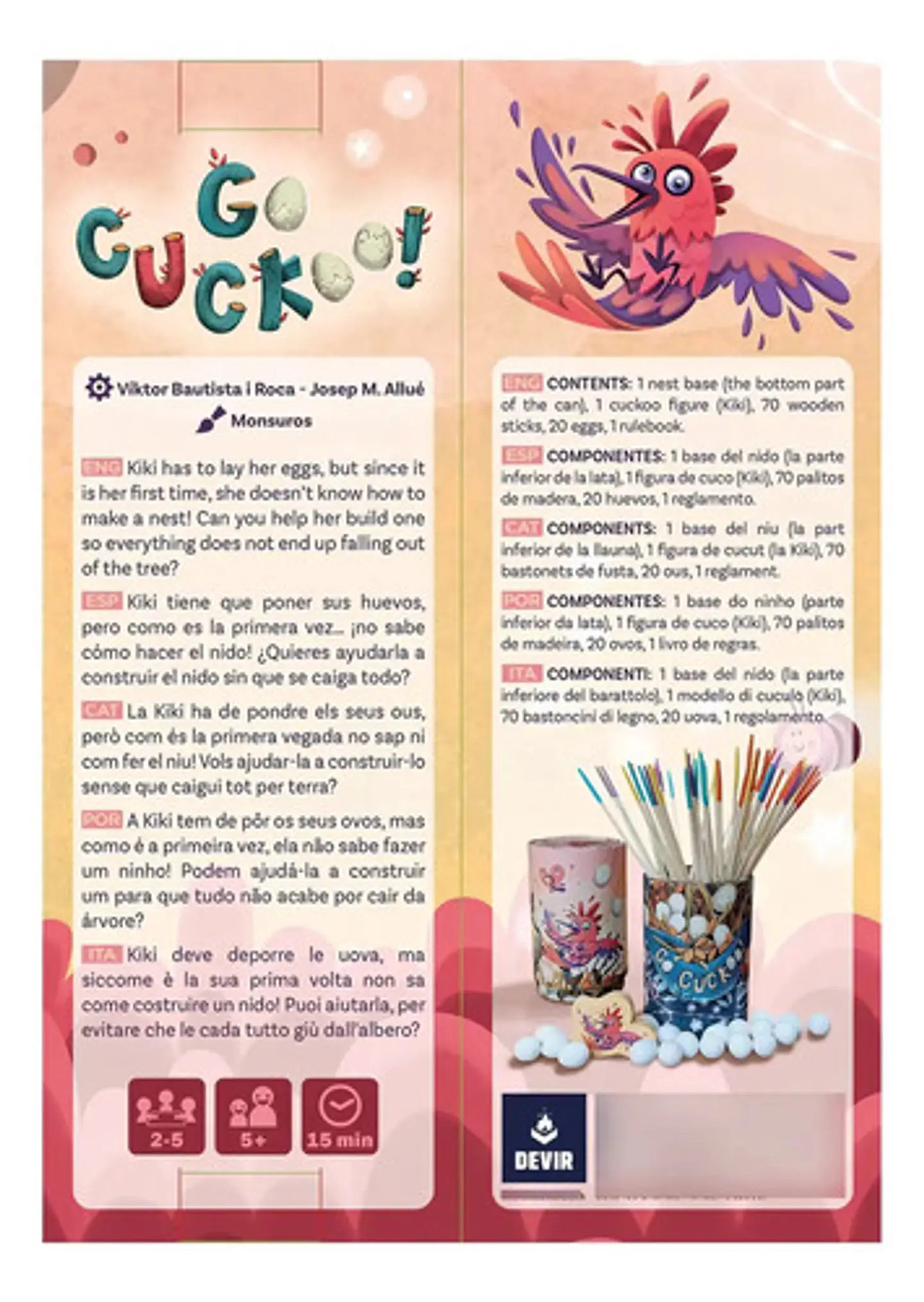 Go Cuckoo Juego De Mesa En Español - Devir 2
