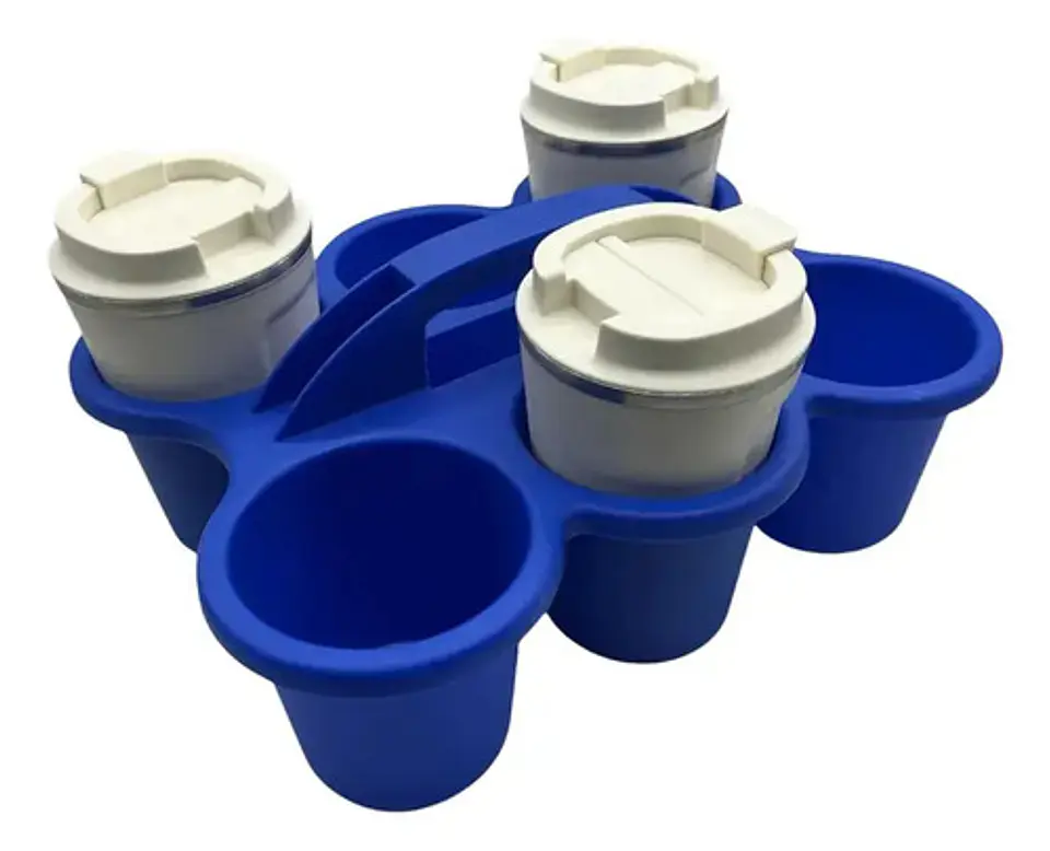 Bandeja Para Café Plástica Rack Transportar Bebidas 1