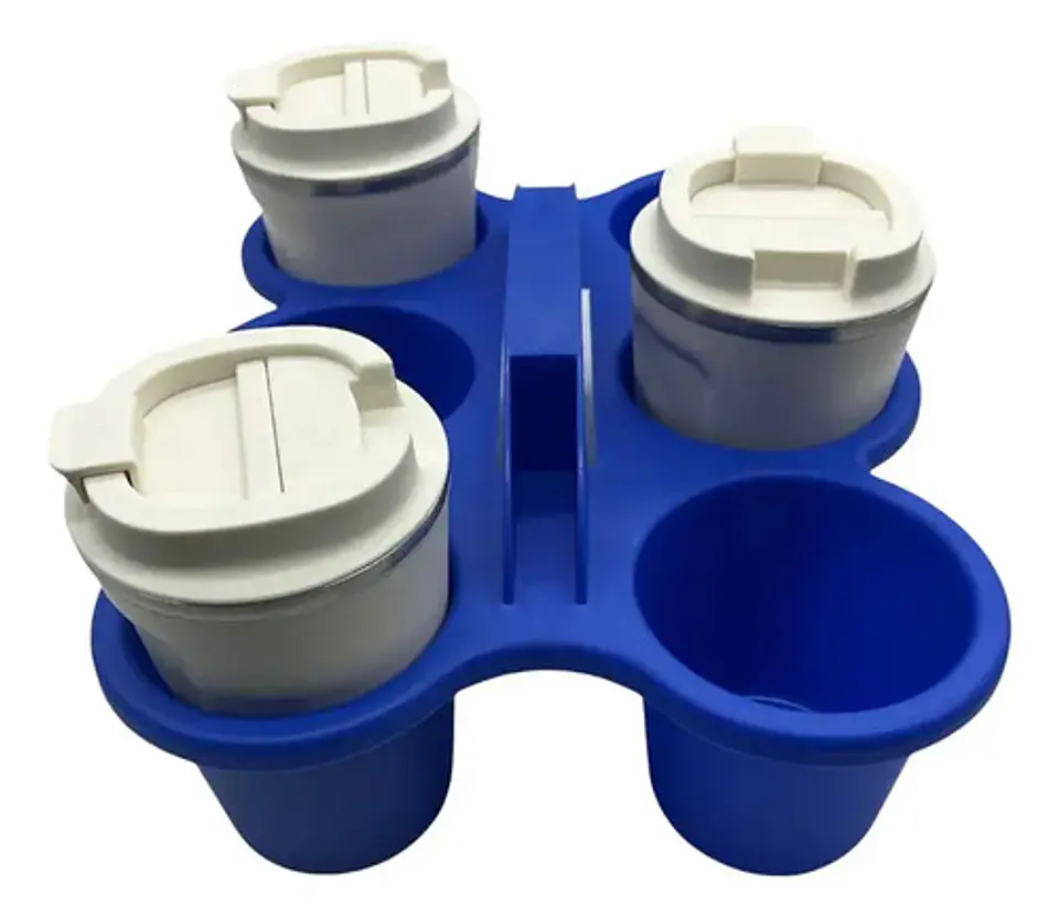 Bandeja Para Café Plástica Rack Transportar Bebidas 2