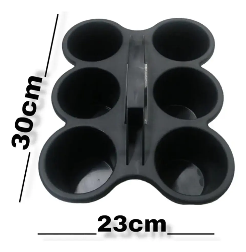 Bandeja Para Café Plástica Rack Transportar Bebidas 11