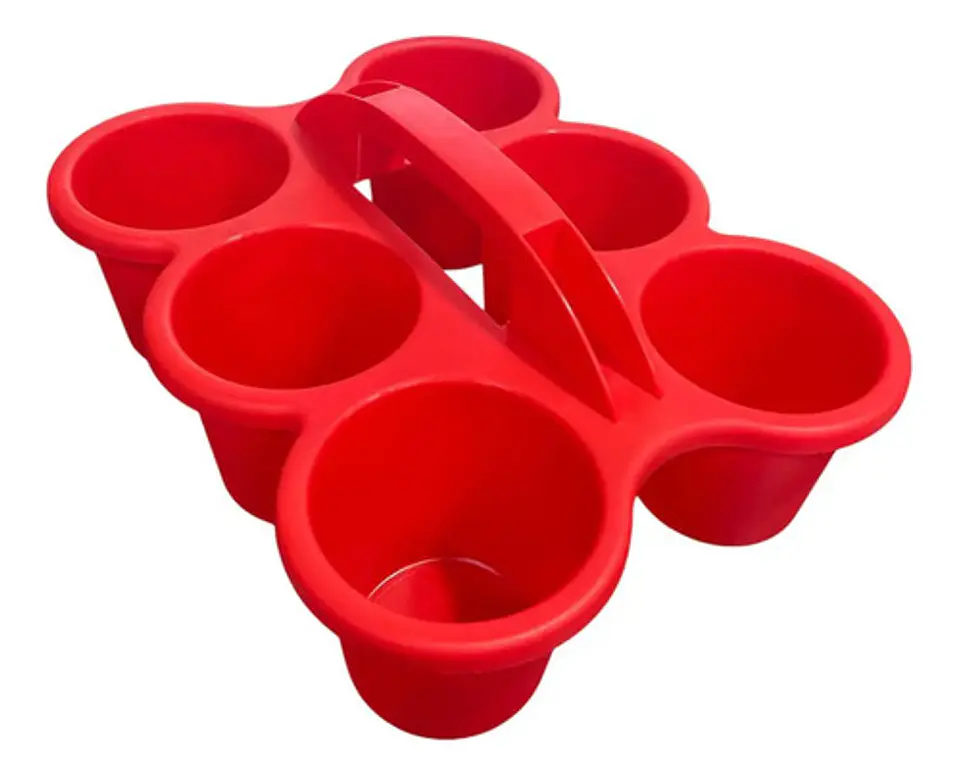 Bandeja Para Café Plástica Rack Transportar Bebidas 16