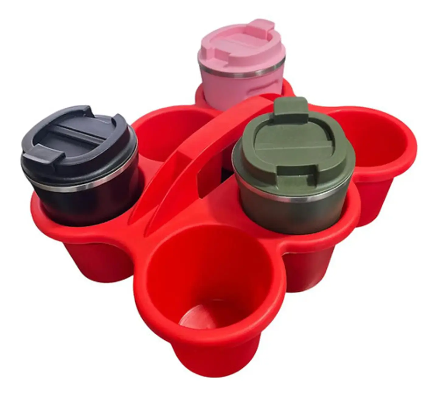 Bandeja Para Café Plástica Rack Transportar Bebidas 17