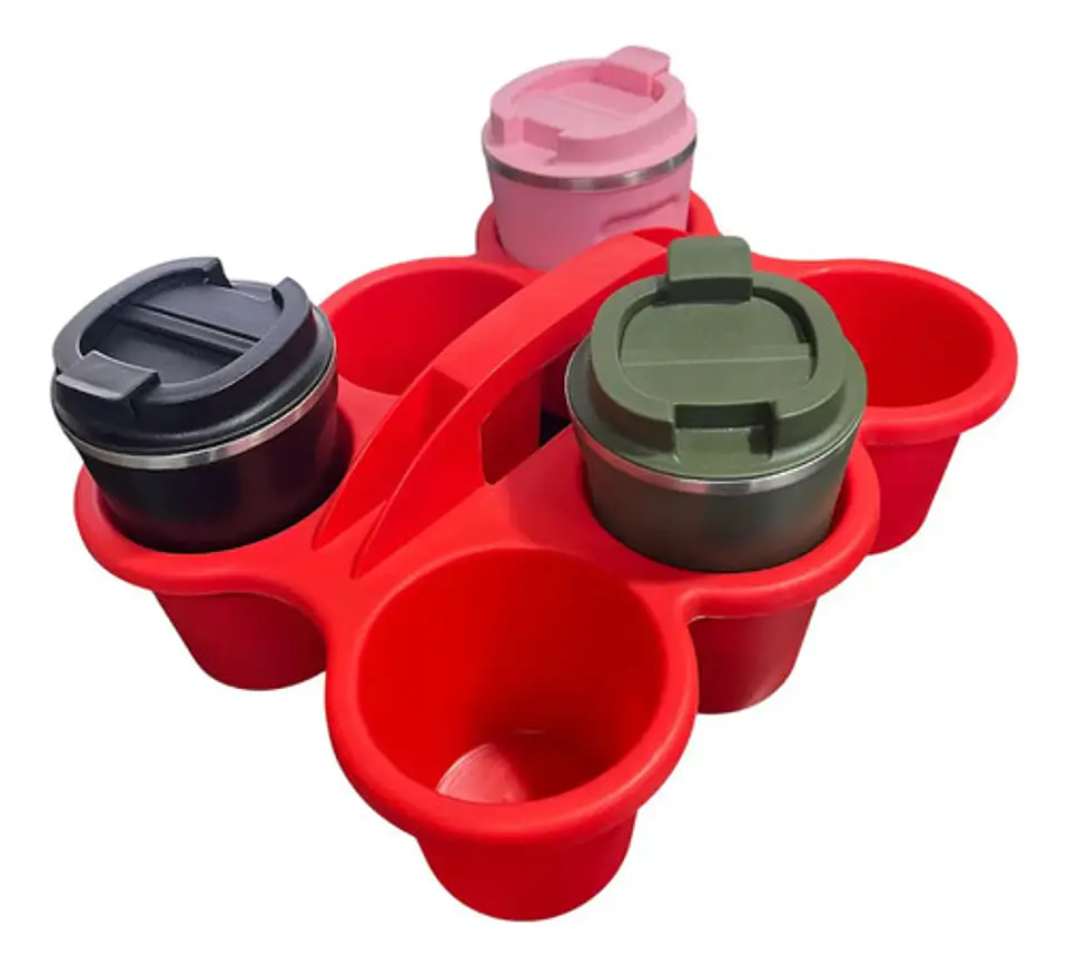Bandeja Para Café Plástica Rack Transportar Bebidas 17