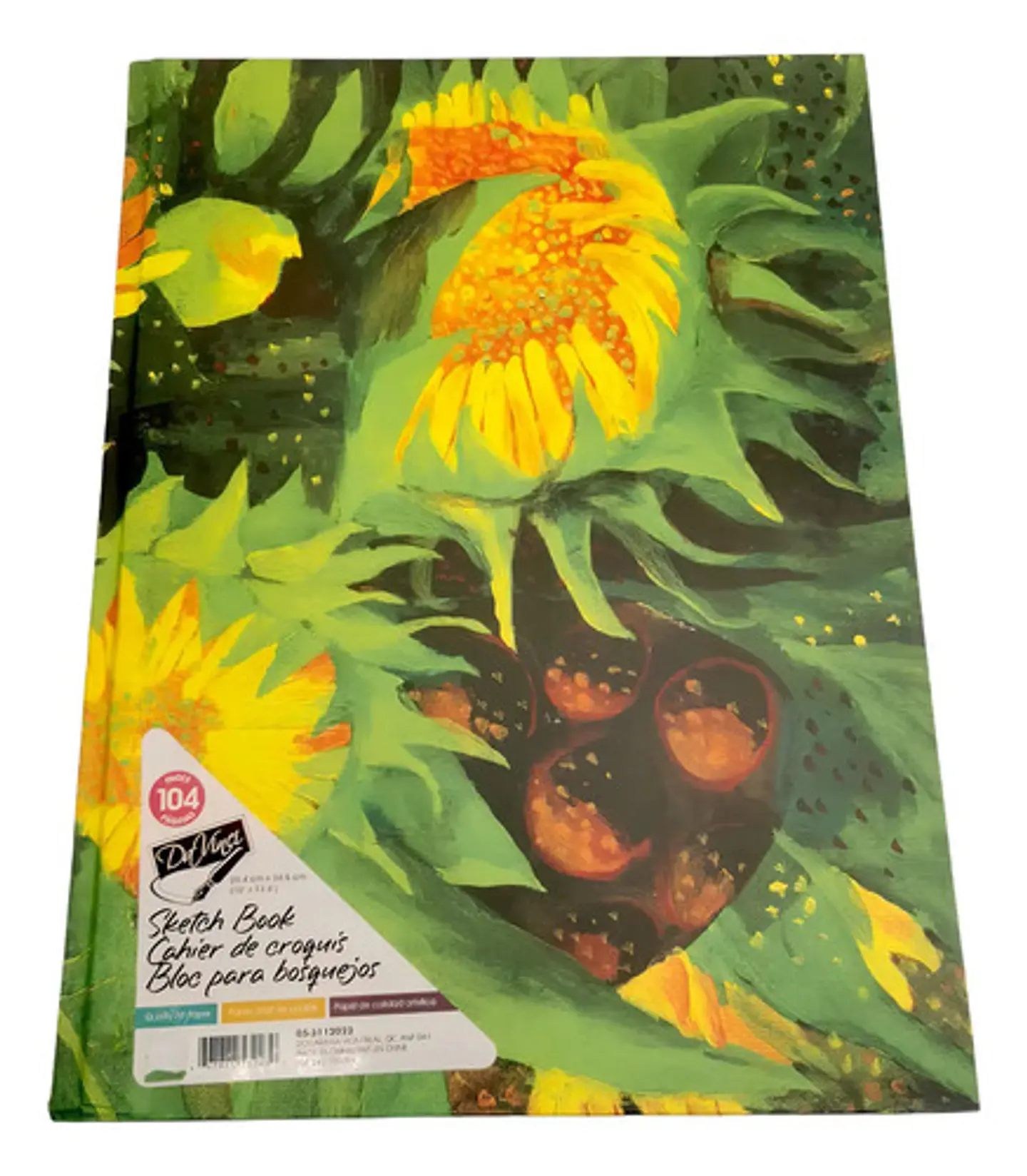 Cuaderno Bocetos Dibujo Block 104 Paginas Bosquejo Tapa Dura Color Verde Amarillo 1