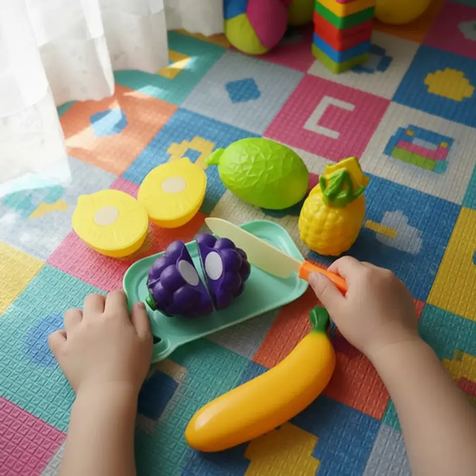 Set Alimentos Juguete Con Velcro Cortar  Verduras Comida Rap 5