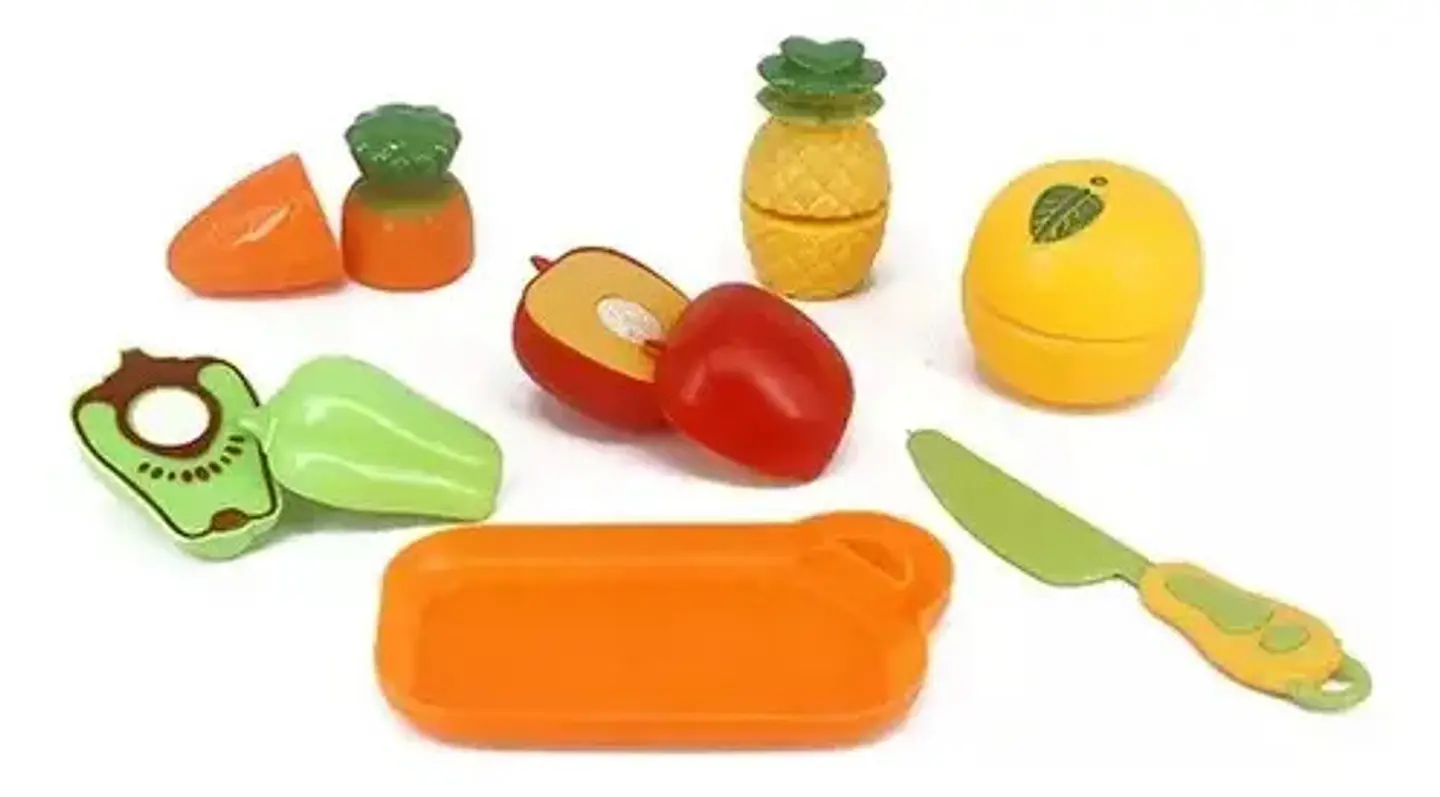 Set Alimentos Juguete Con Velcro Cortar  Verduras Comida Rap 6