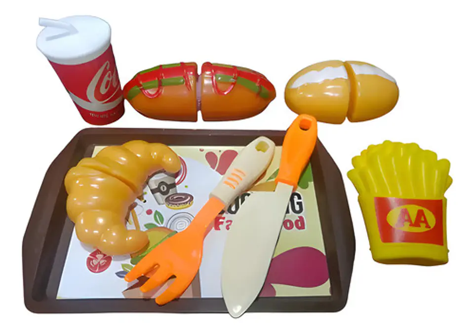 Set Alimentos Juguete Con Velcro Cortar  Verduras Comida Rap 7
