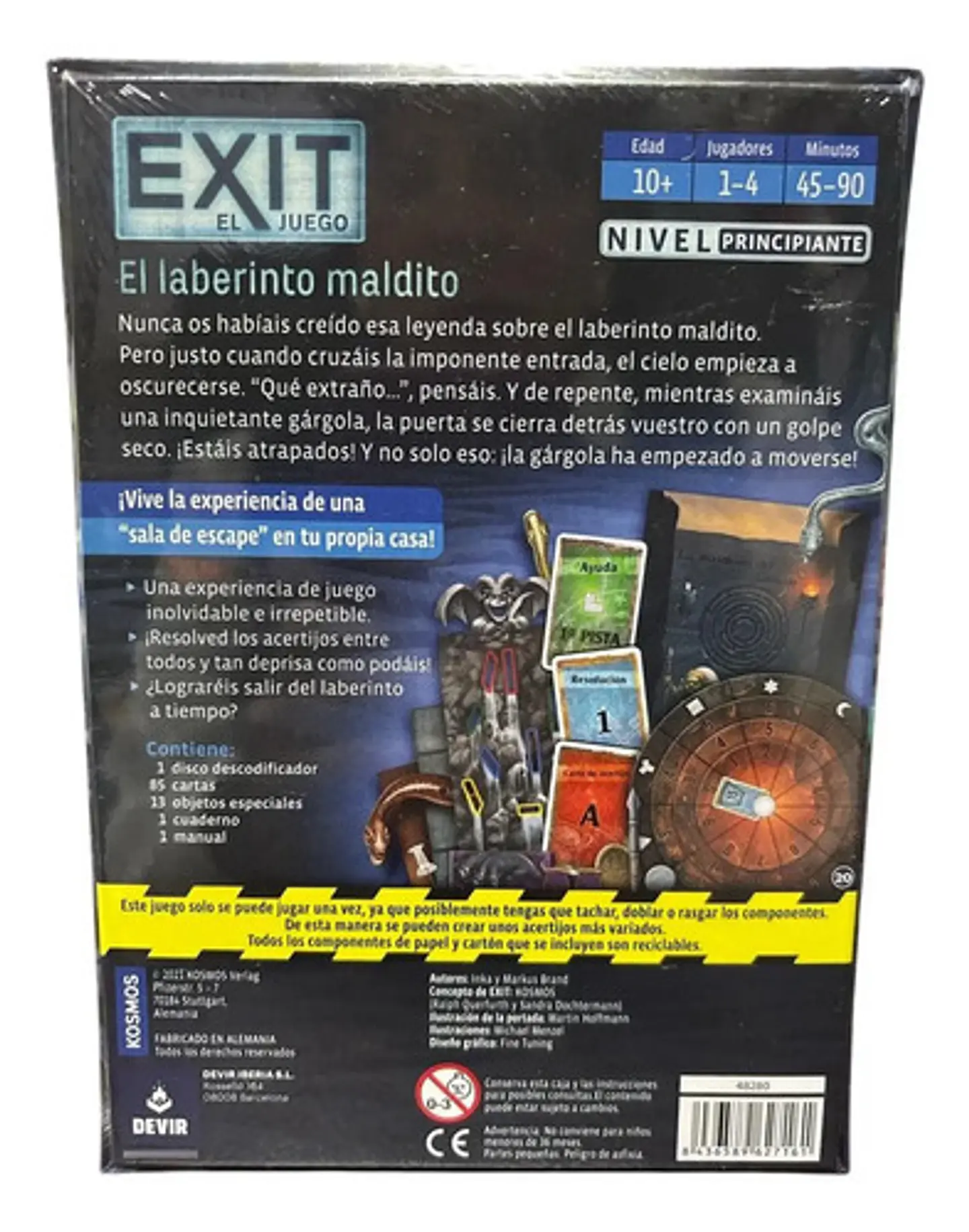 Juego De Mesa Exit El Juego: El Laberinto Maldito - Devir 3