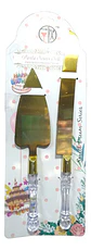 Set De Espátula Y Cuchillo En Acero Mango En  Pasta Tortas - Miniatura 8