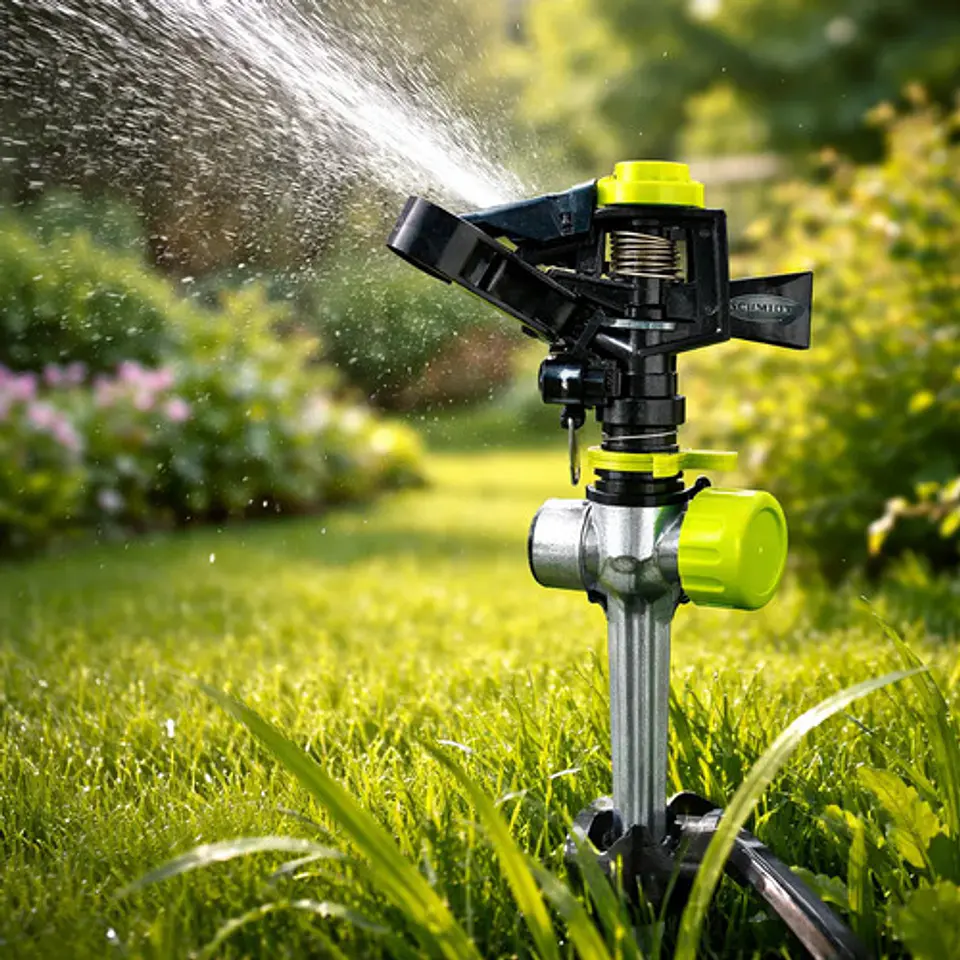 Aspersor Jardinería Schmidt 14-3062178 Alcance 25m Giratorio 1