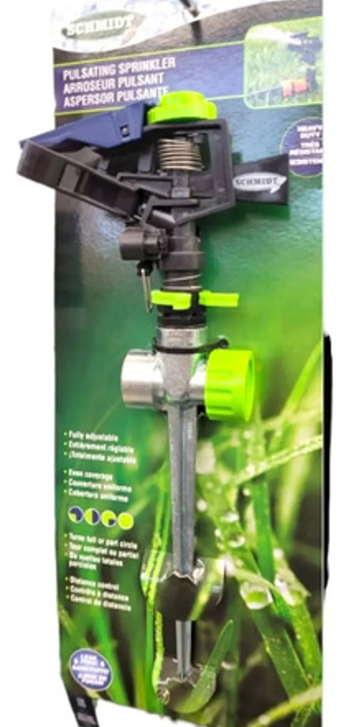 Aspersor Jardinería Schmidt 14-3062178 Alcance 25m Giratorio 2