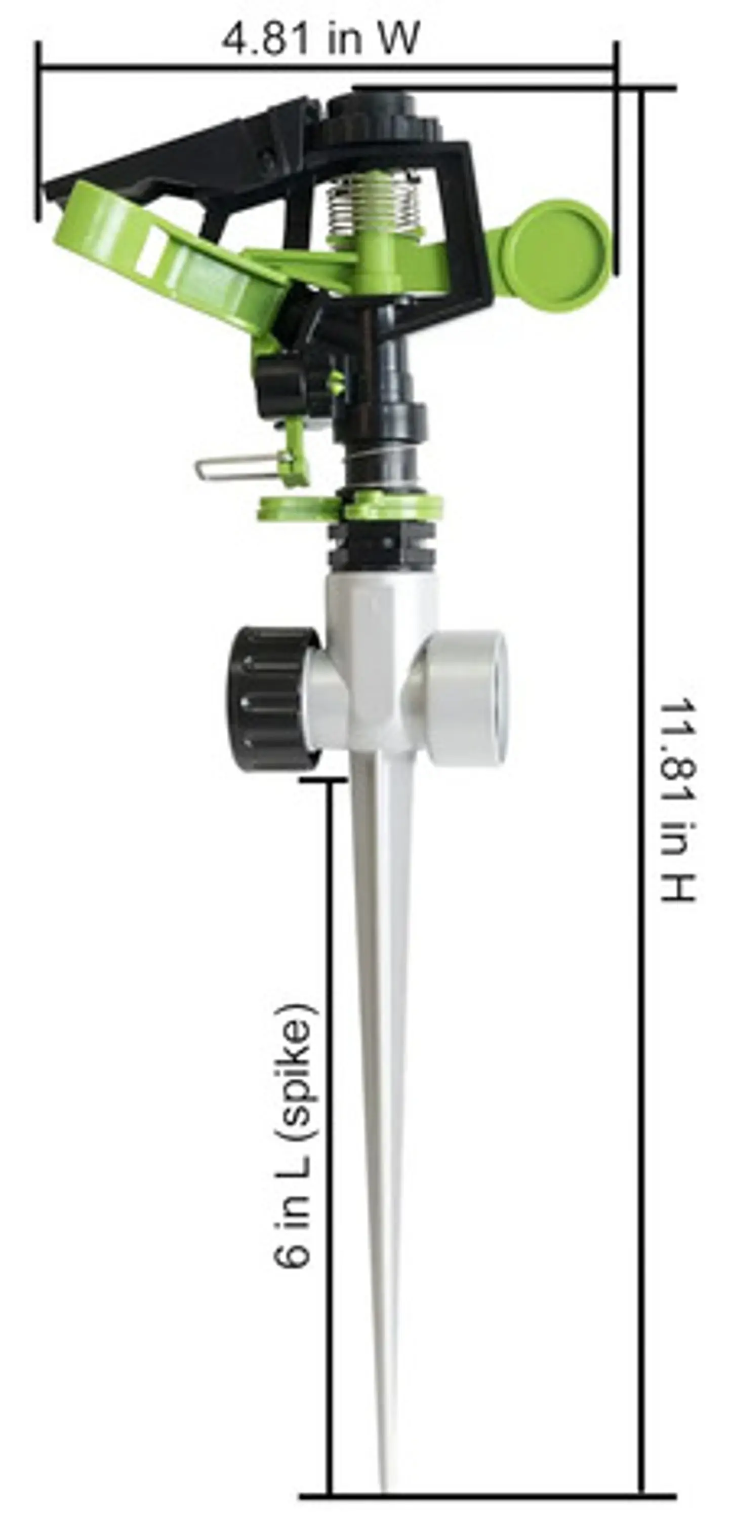 Aspersor Jardinería Schmidt 14-3062178 Alcance 25m Giratorio 4