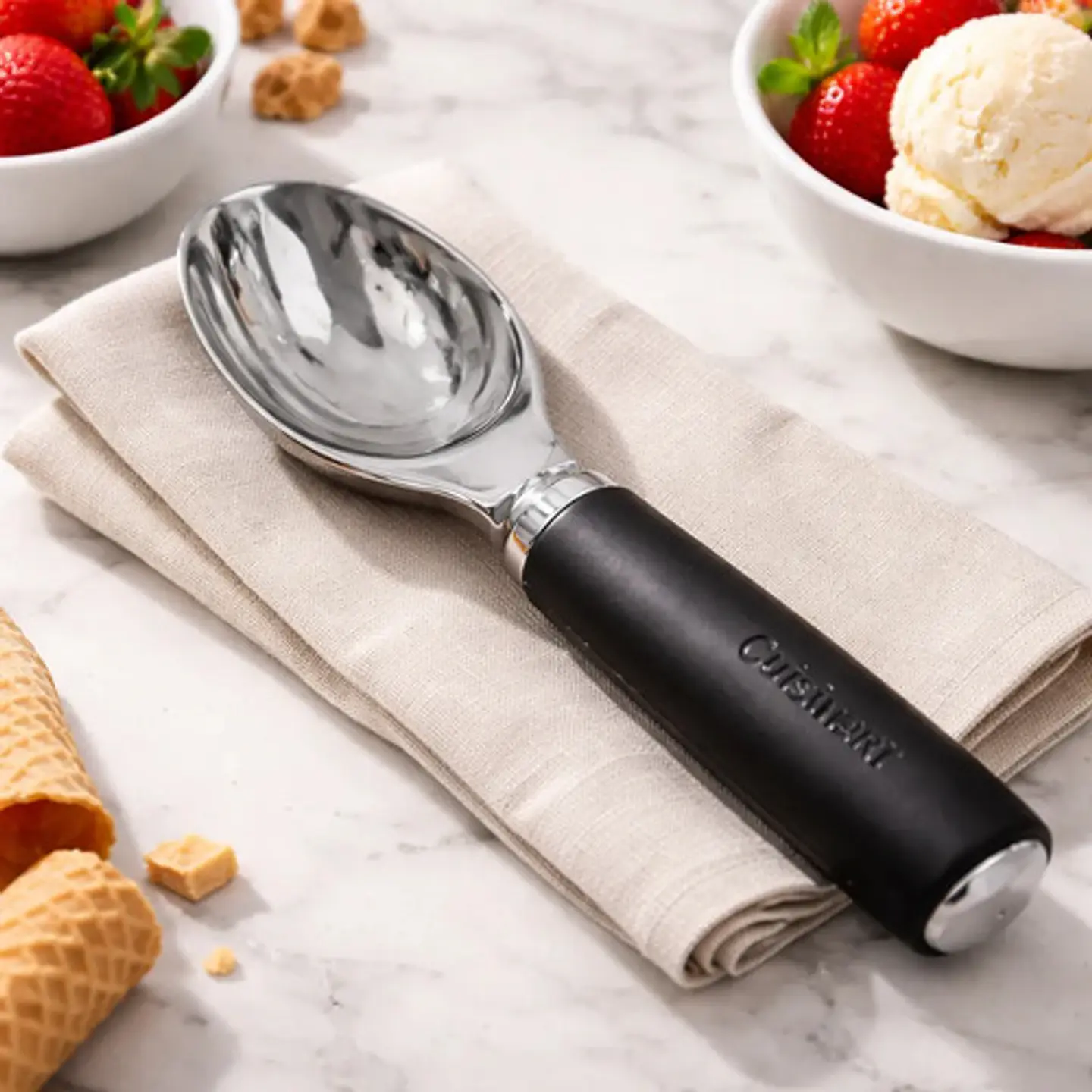 Cuchara Para Helado Acero Inoxidable Utensilios Cuisinart Color Negro 1