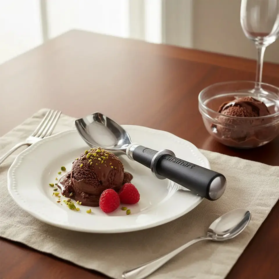 Cuchara Para Helado Acero Inoxidable Utensilios Cuisinart Color Negro 2