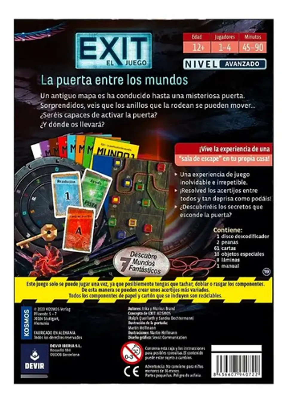 Juego Exit 18 - La Puerta Entre Los Mundos juego De Mesa Devir Españoldevir Devir 2