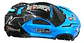 Carro Control Remoto Racing Con Luz Spray Car Emite Humo - Miniatura 2