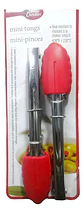 Pinzas De Cocina Silicona Y Acero Inoxidablex2 Betty Crocker Color Rojo - Miniatura 3