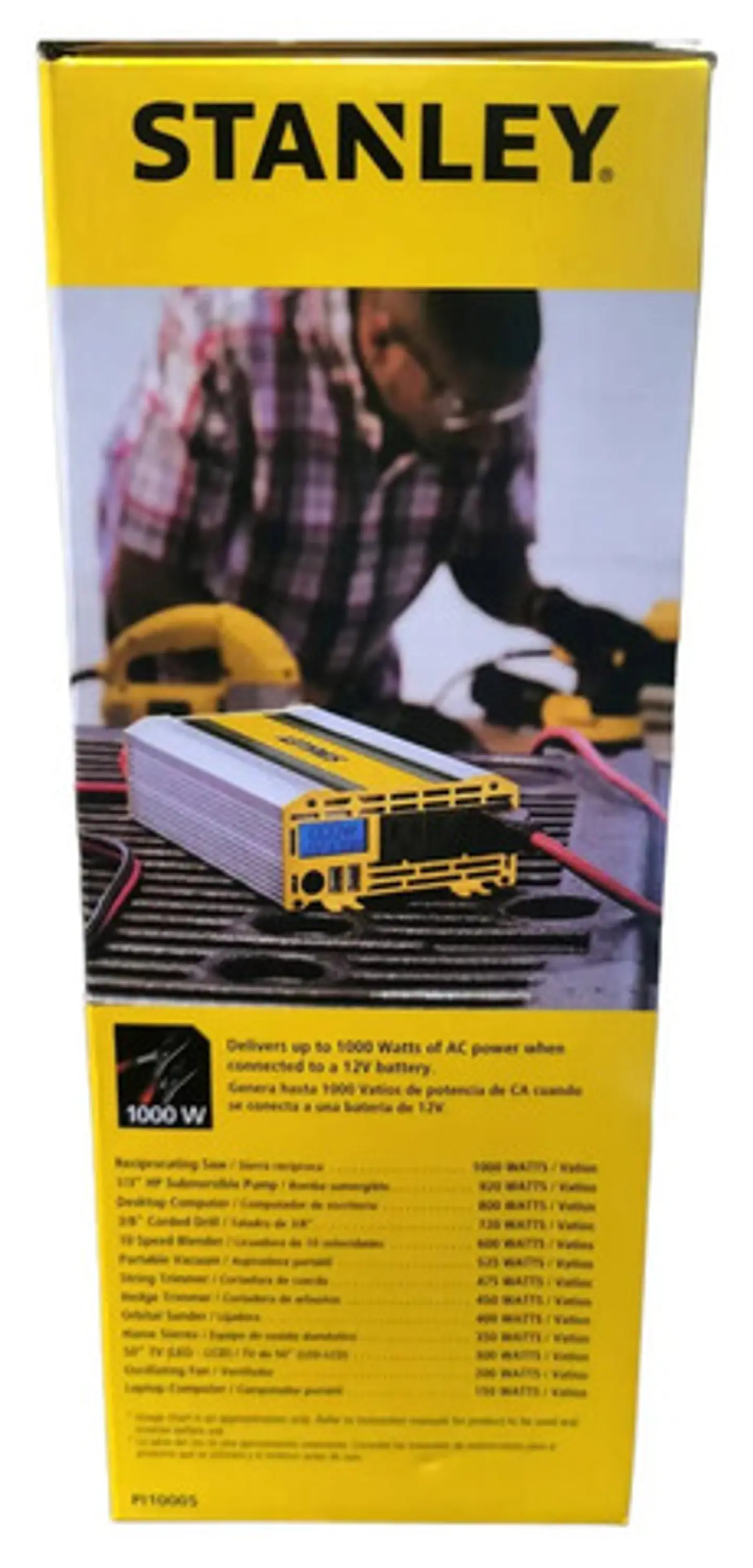 Inversor De Energia Stanley Power It 1000w 120v 3.1a Display 3
