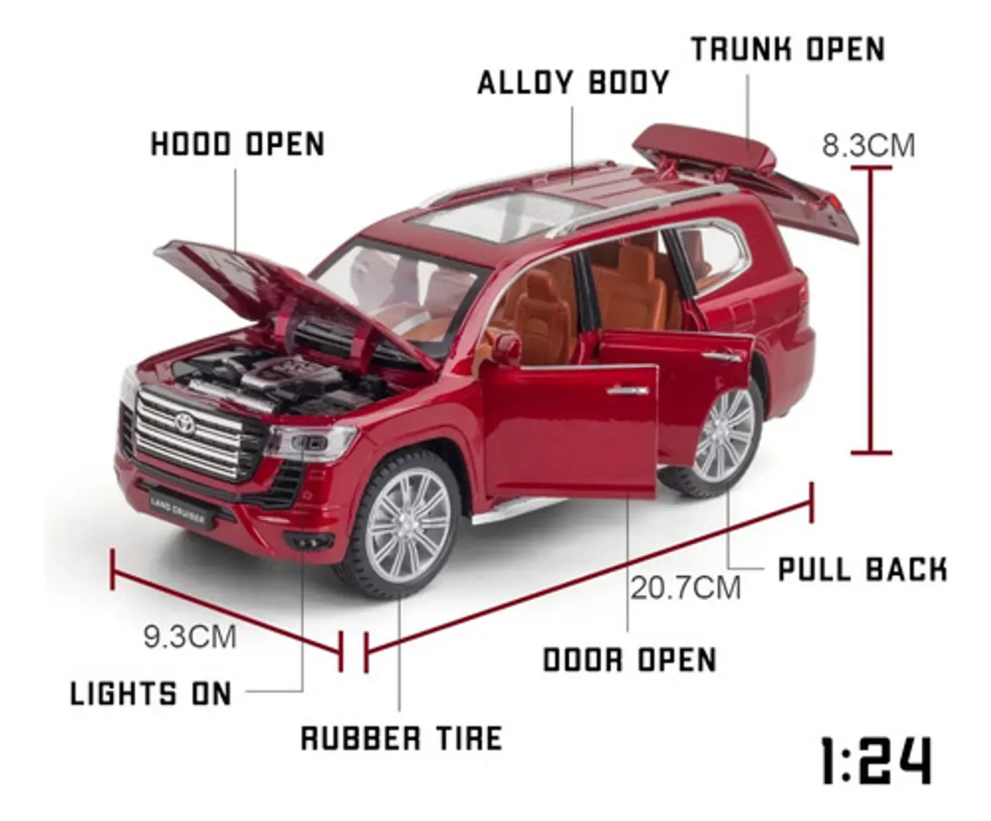 Camioneta De Colección A Escala Toyota  Land Cruiser 9