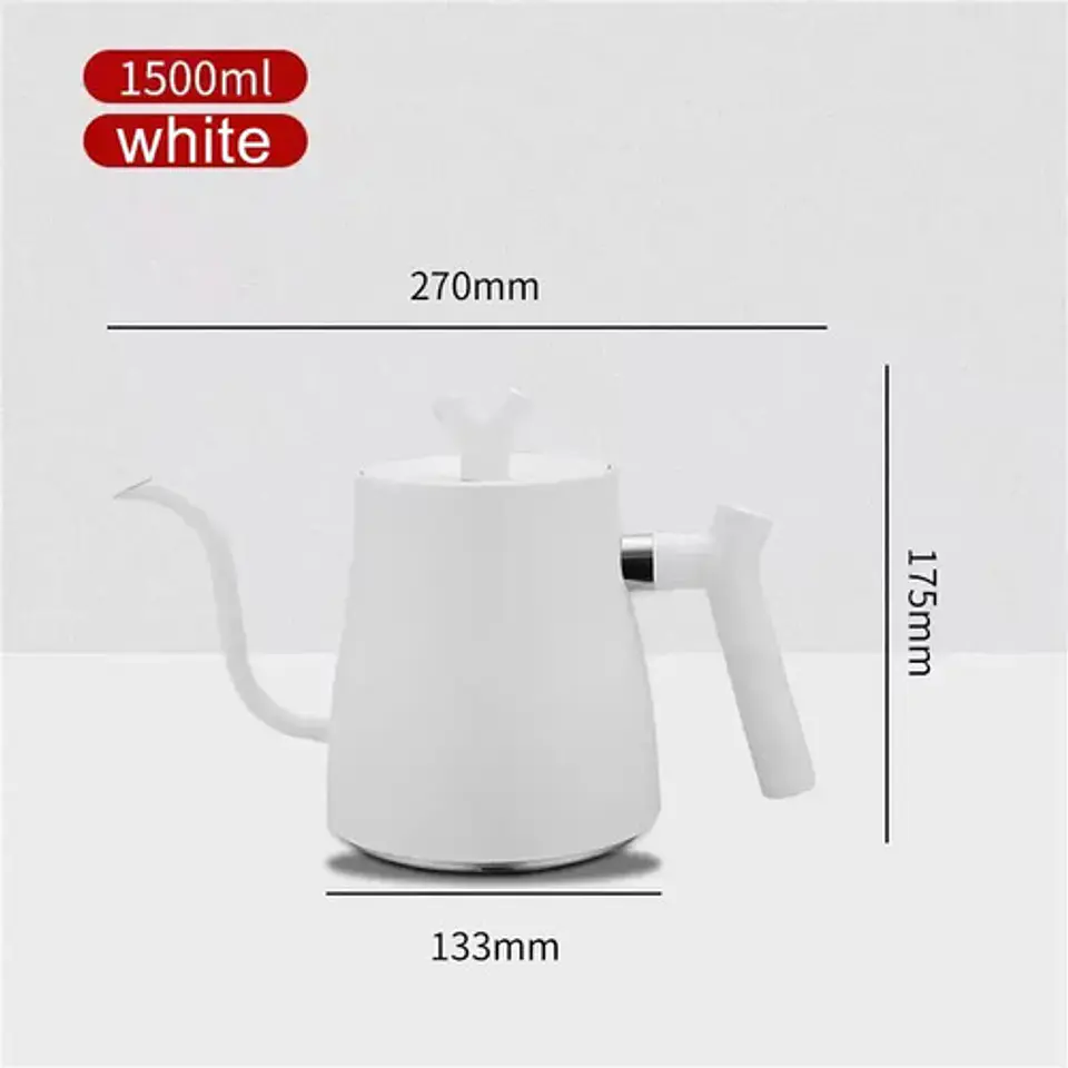 Tetera Hervidora Acero Tea Y Kettle 1.5l Tapa Incluida Blanco 3