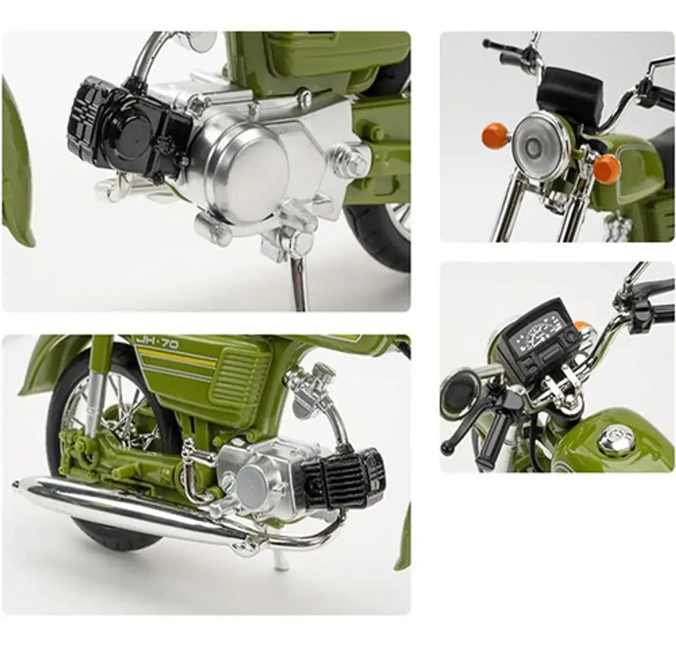 Moto Escala Clasica Honda Jh-70 3