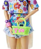 Muñeca Barbie Extra N.° 12 En Moda Floral De 2 Piezas - Miniatura 3