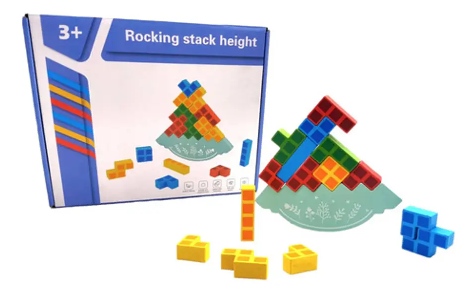 Tetra Tower Juguete Juego Mesa Tetris Balance Equilibrio 2