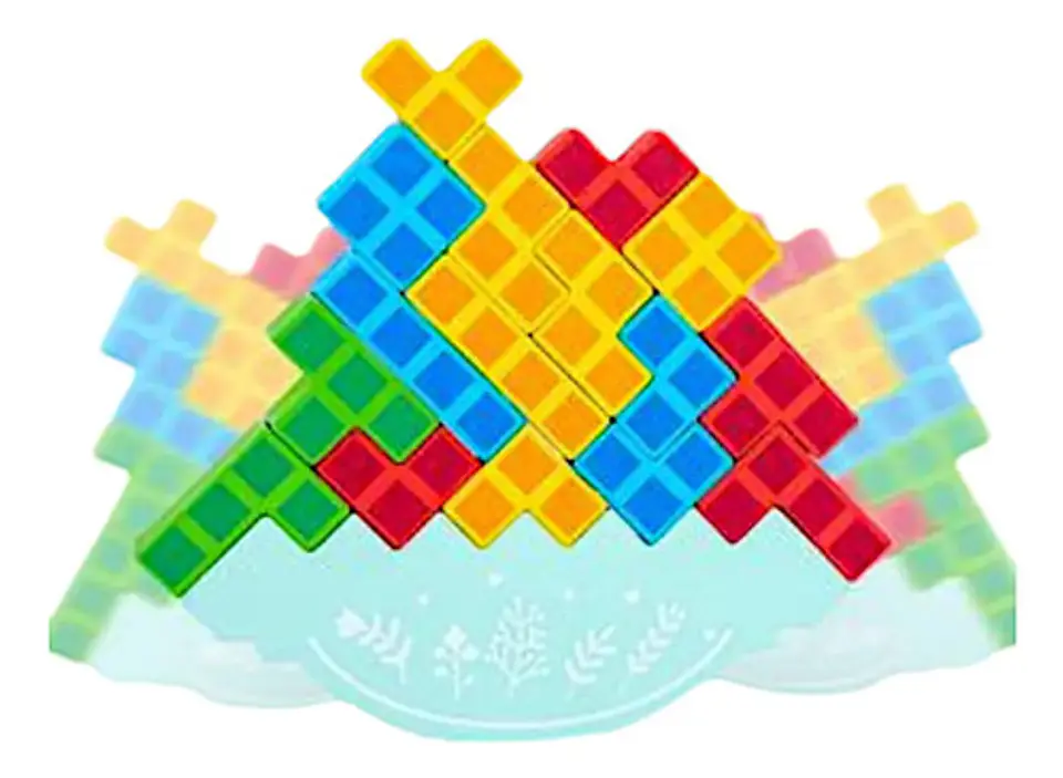 Tetra Tower Juguete Juego Mesa Tetris Balance Equilibrio 3