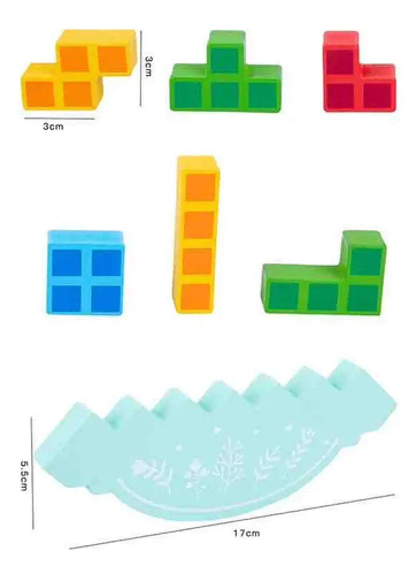 Tetra Tower Juguete Juego Mesa Tetris Balance Equilibrio 4