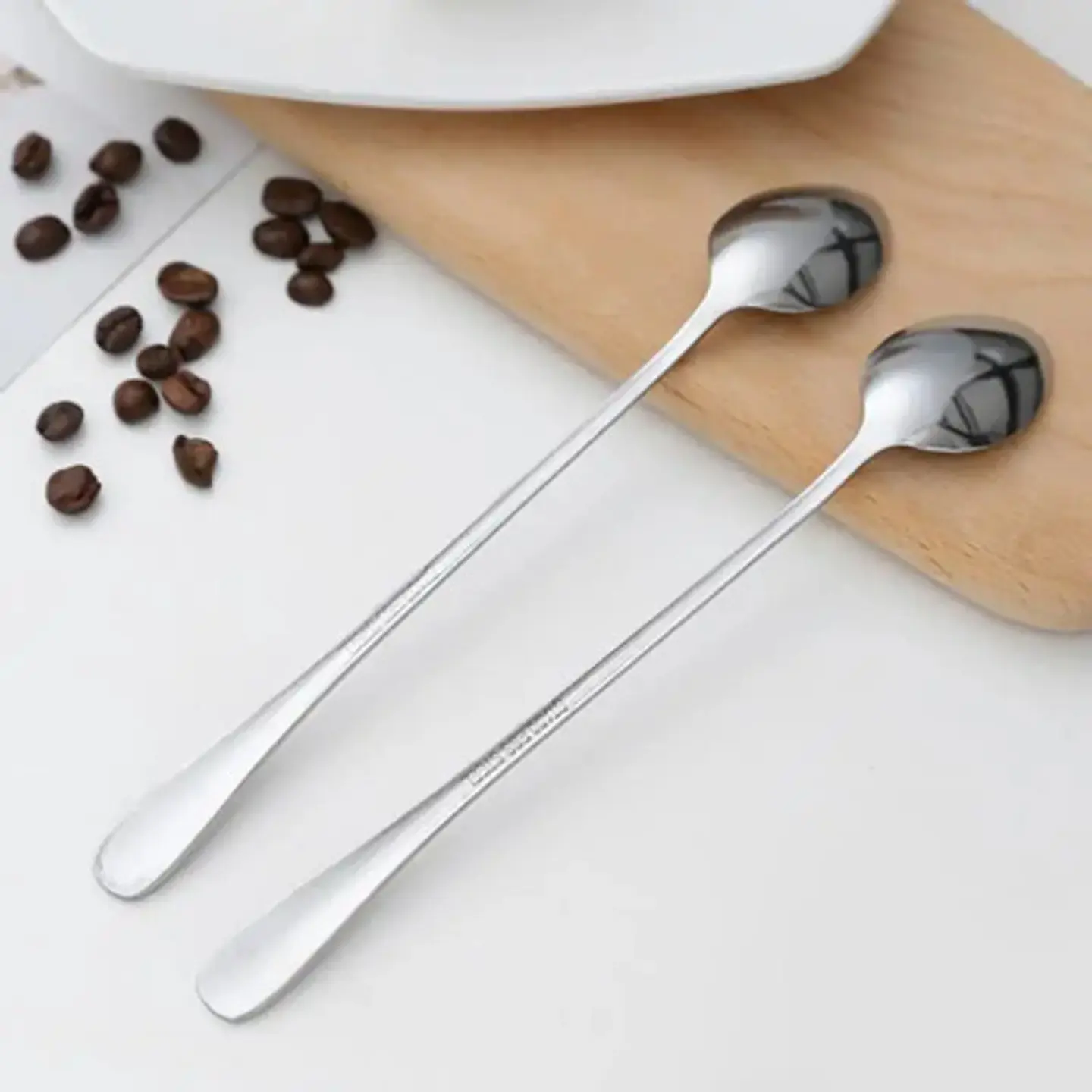 Cuchara Larga Postre Helados Aromaticas Cocteles Cafe Bar X6 3