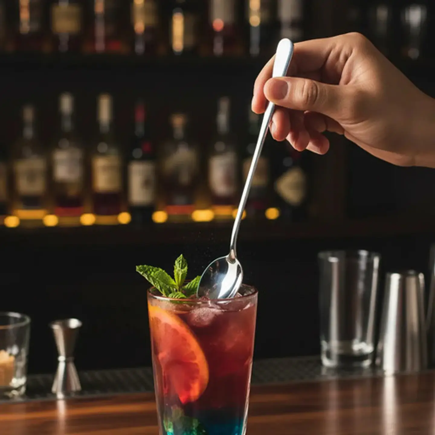 Cuchara Larga Postre Helados Aromaticas Cocteles Cafe Bar X6 10