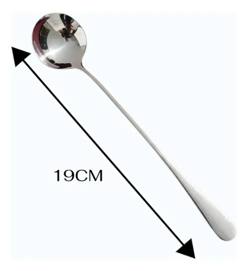 Cuchara Larga Postre Helados Aromaticas Cocteles Cafe Bar X6 12