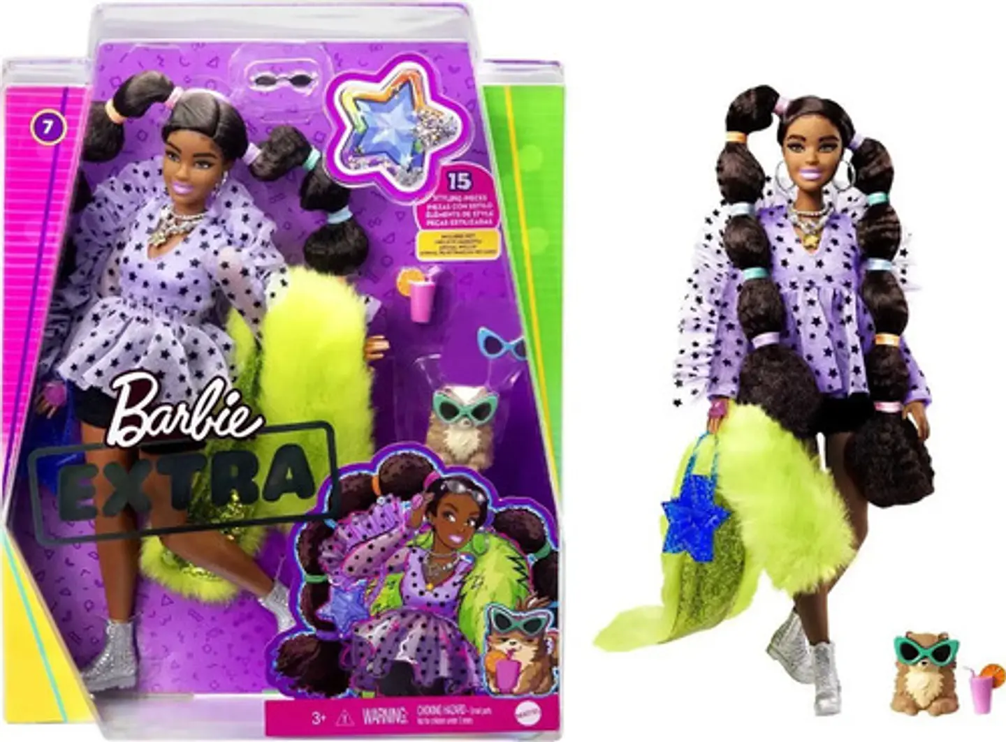 Muñeca Barbie Extra #7 Articulada Original Mattel 1