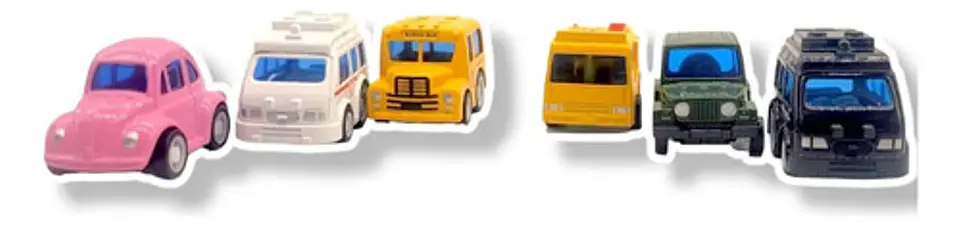 Carritos Colección X6 Juguetes Carros Metal Niños 8
