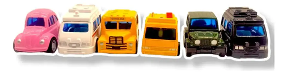 Carritos Colección X6 Juguetes Carros Metal Niños 9