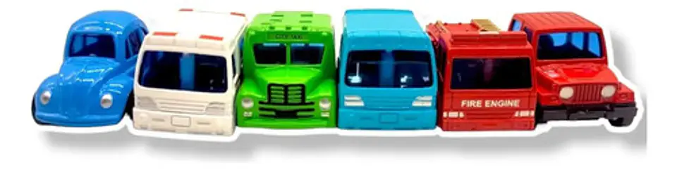 Carritos Colección X6 Juguetes Carros Metal Niños 14
