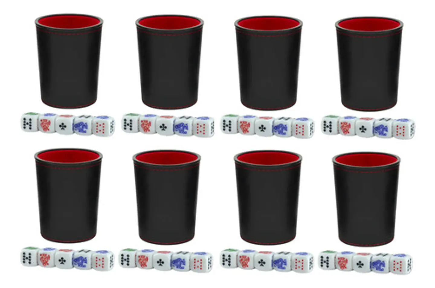 Cacho Yahtzee Dudo Juego Mesa 8 Tatucos Paño 40 Dados Poker 1