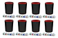 Cacho Yahtzee Dudo Juego Mesa 8 Tatucos Paño 40 Dados Poker - Miniatura 1