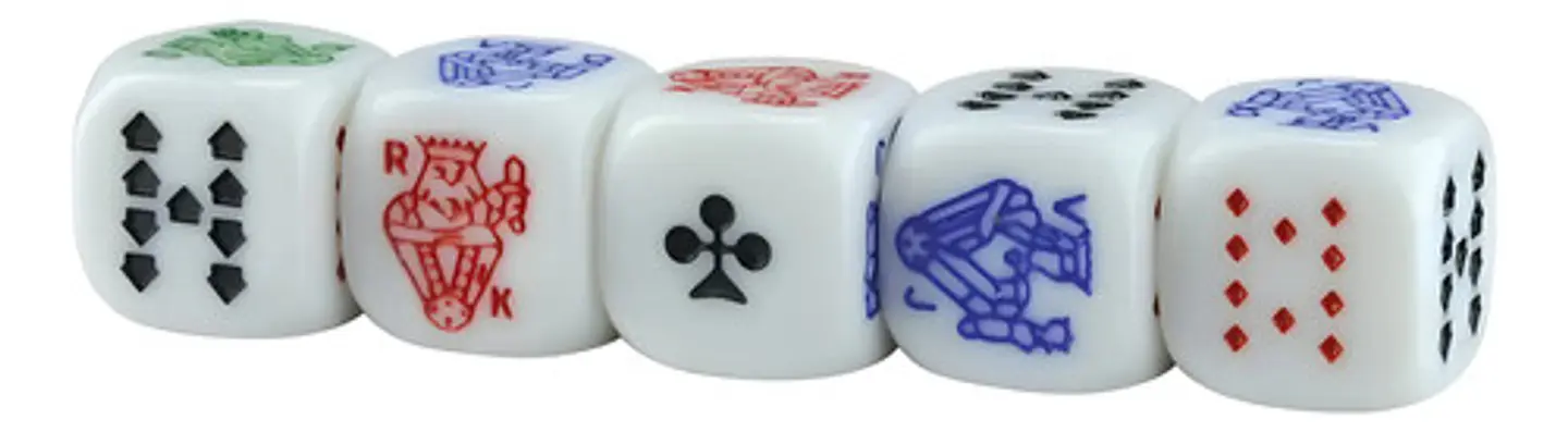 Cacho Yahtzee Dudo Juego Mesa 8 Tatucos Paño 40 Dados Poker 3