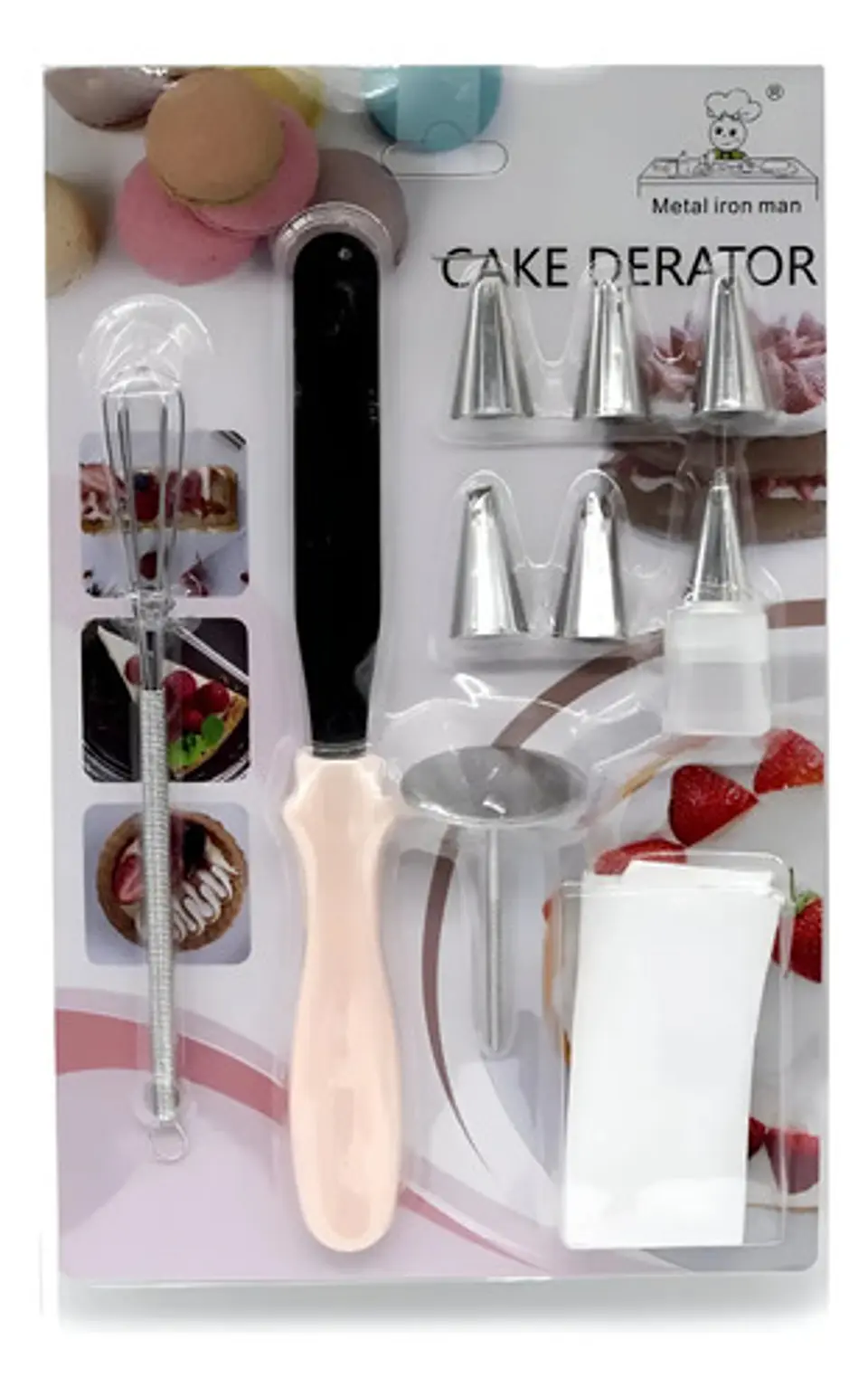 Kit De Pastelería Decoración Manga Boquillas Espatula 10pcs 1