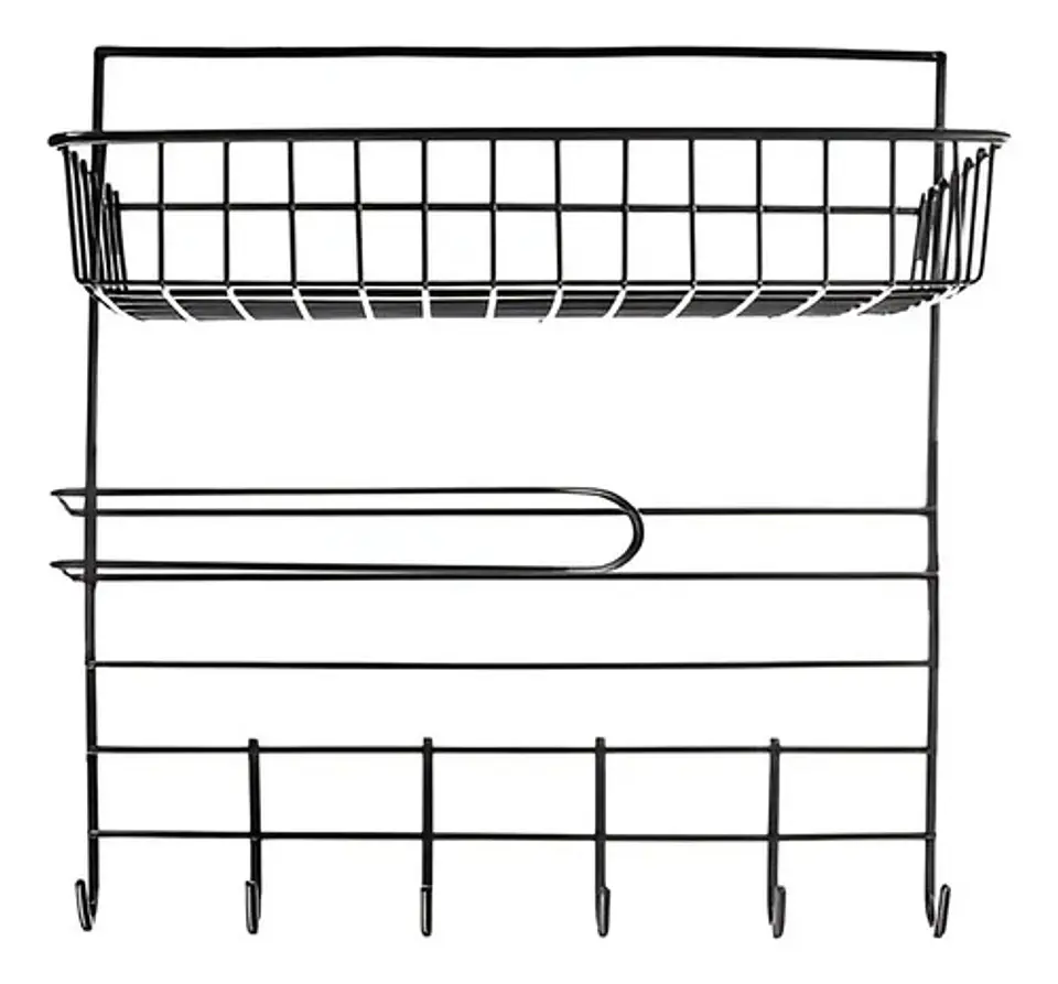 Organizador Condimentos Utencilios Portapapel Cocina Estante 9