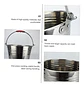 Balde Cubeta Hielera Metalica Cerveza Lujo Agarradera Acero Plateado Valde Grande Hielera 8 Litros - Miniatura 4