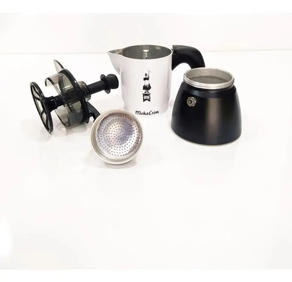 Cafetera Espresso Moka Creme Espumador Cafe 3 Tazas 4 Onzas 3