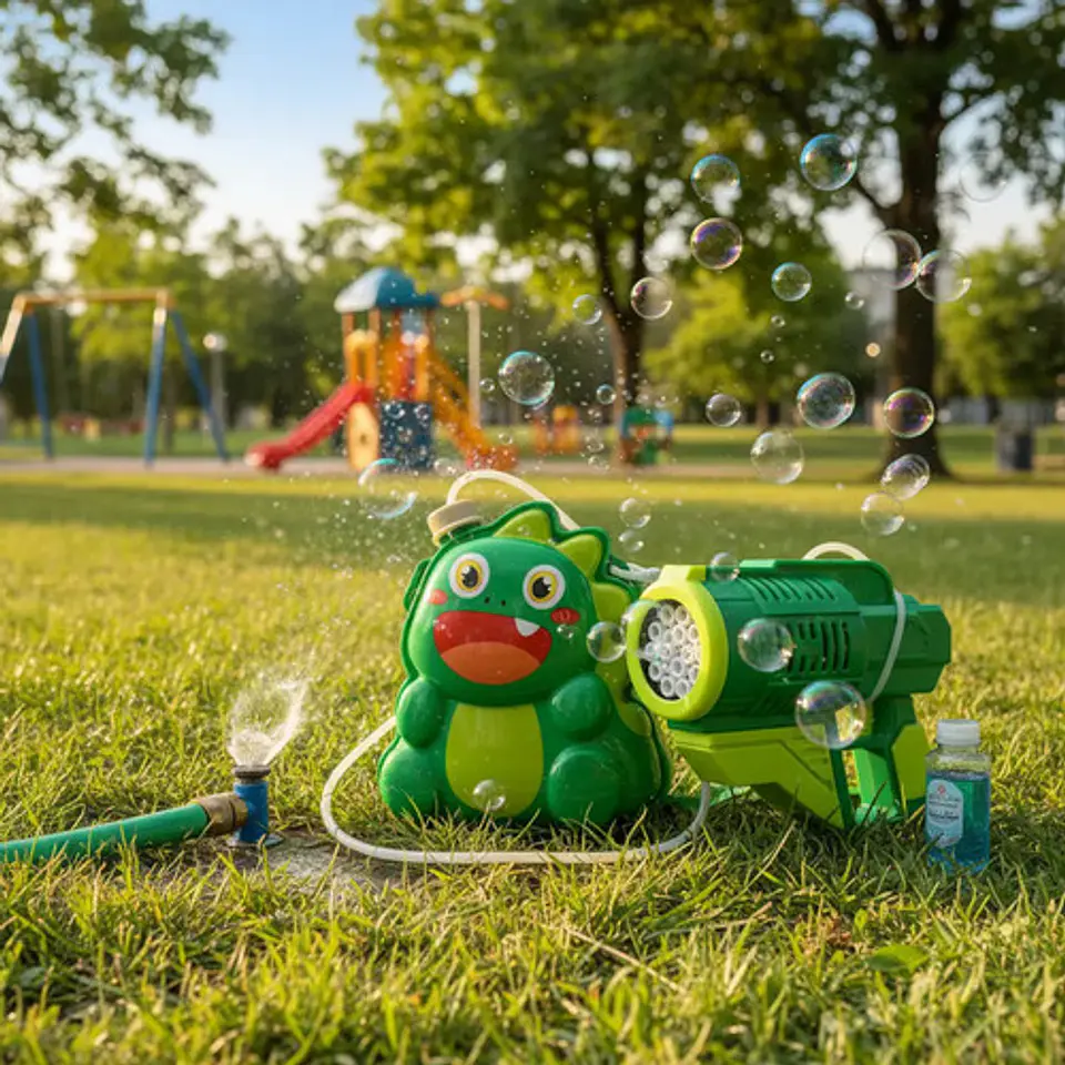 Maquina Pistola Burbujas Eléctrica Juguete Dinosaurio Niños 3