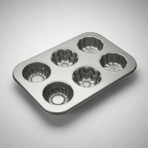 Molde Cupcakes Muffins Acero X 6 Und