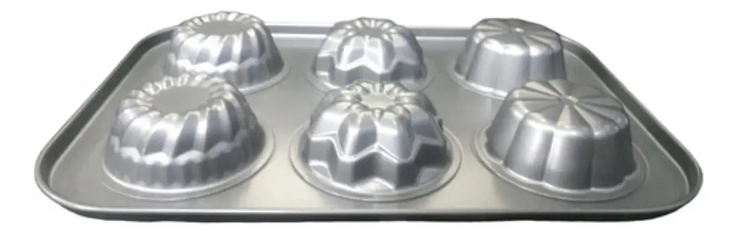 Molde Cupcakes Muffins Acero X 6 Und 2