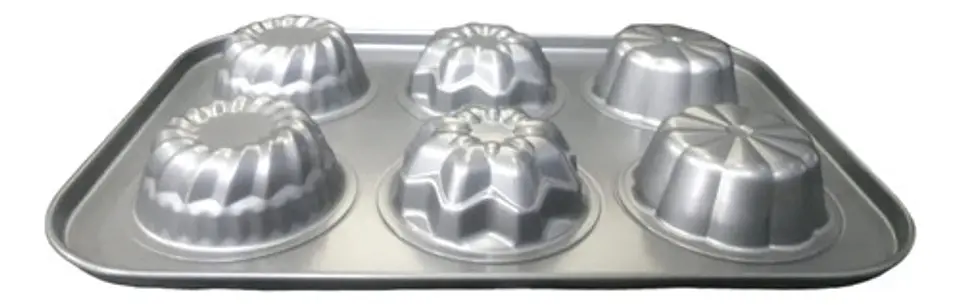 Molde Cupcakes Muffins Acero X 6 Und 2