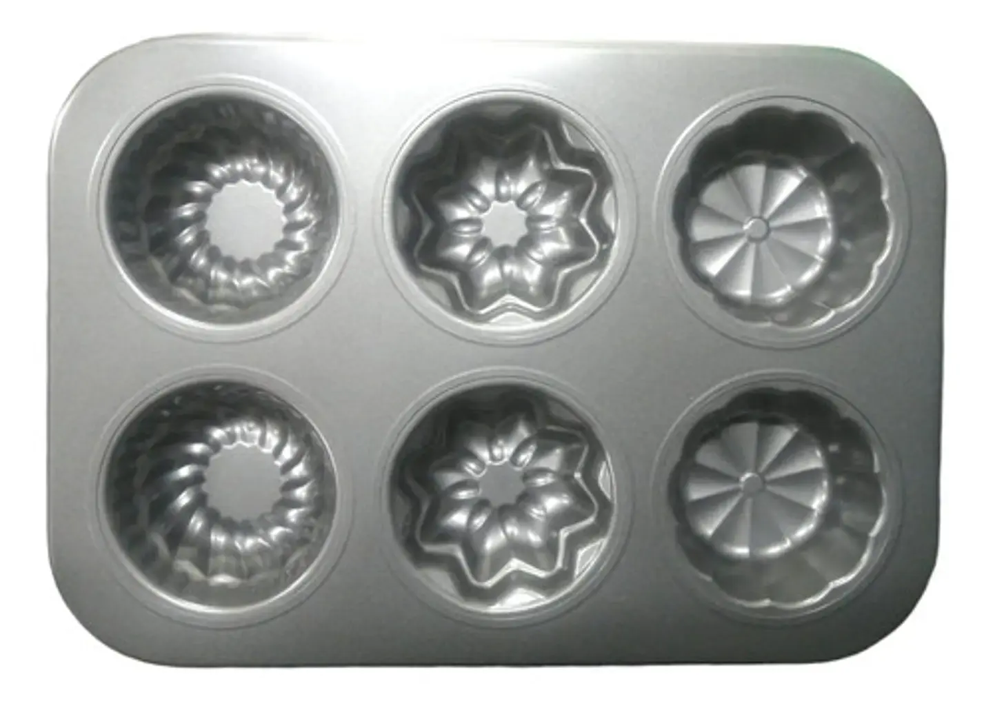 Molde Cupcakes Muffins Acero X 6 Und 4