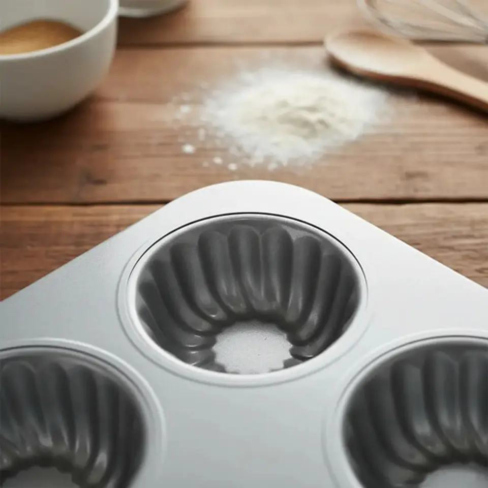 Molde Cupcakes Muffins Acero X 6 Und 6