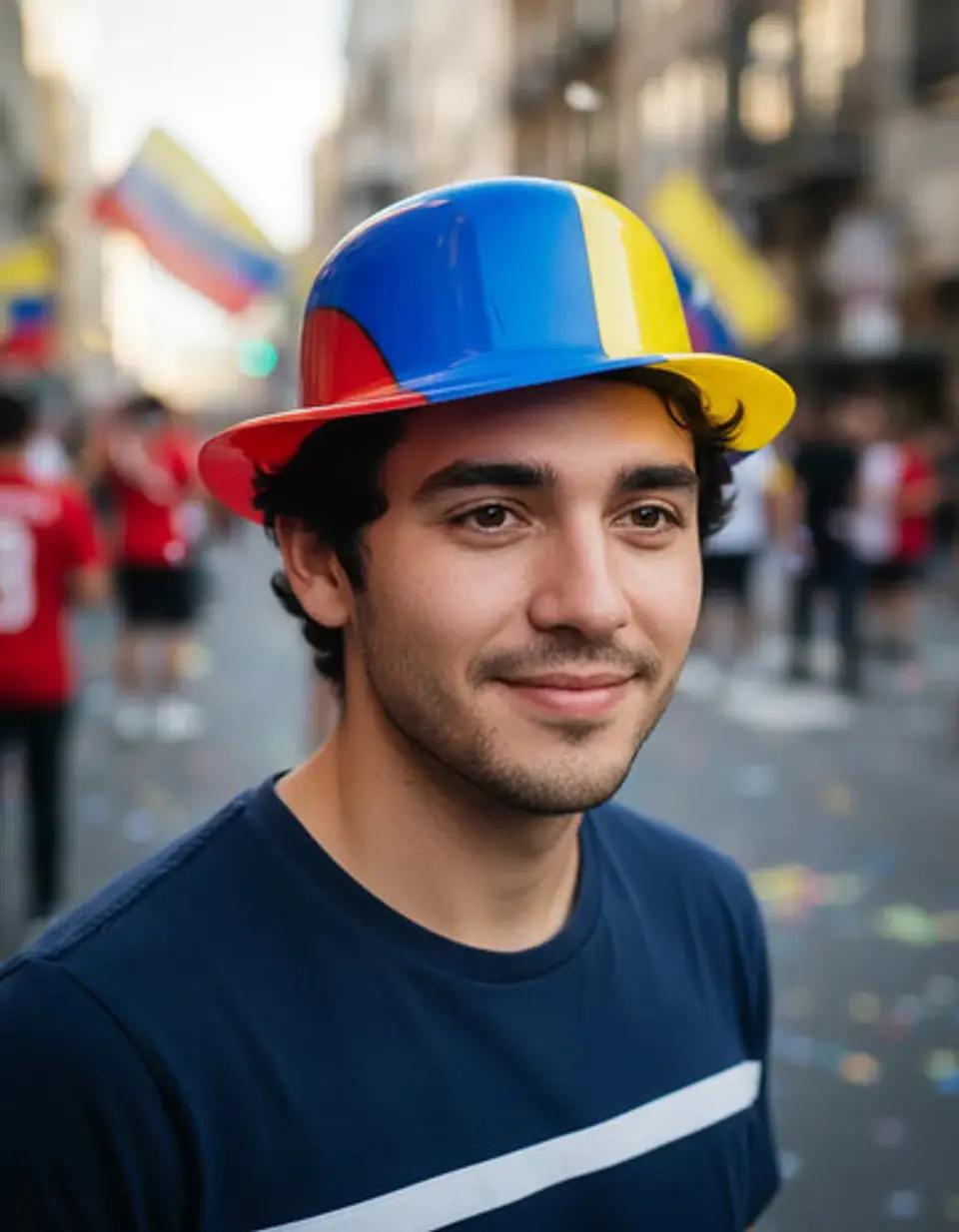 Gorro Sombrero De Copa Colombia Plástico Para Futbol Y Otros 4